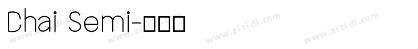 Chai Semi字体转换